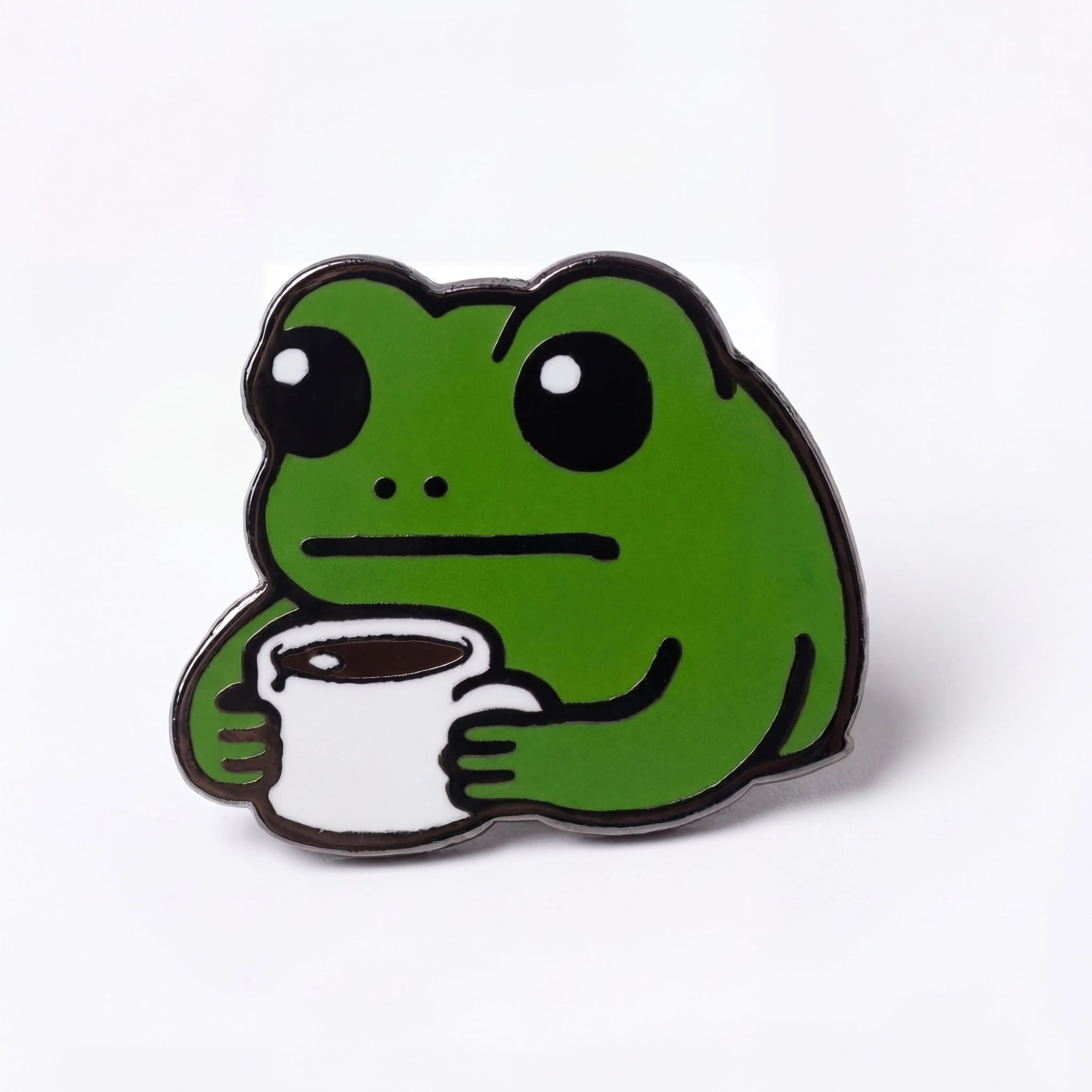 Frog With Coffee Cup Jewel